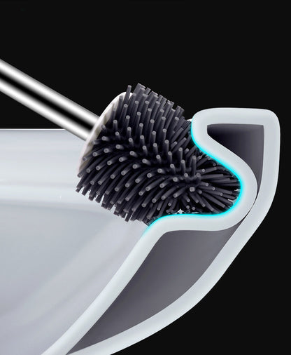 Ensemble de brosses de nettoyage pour toilettes à fond rond