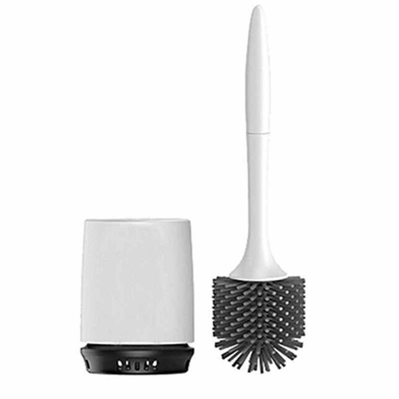 Brosse de toilette à tête en caoutchouc souple TPR pour salle de bain