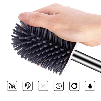 Ensemble de brosses de nettoyage pour toilettes à fond rond