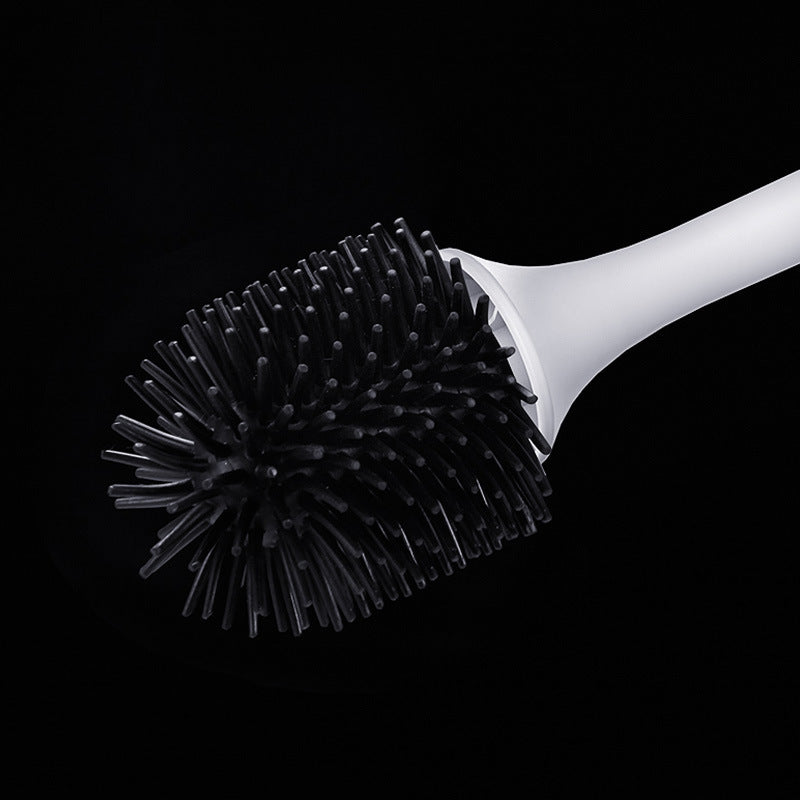 Brosse de toilette à tête en caoutchouc souple TPR pour salle de bain