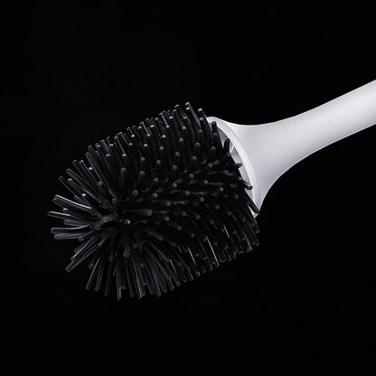 Brosse de toilette à tête en caoutchouc souple TPR pour salle de bain