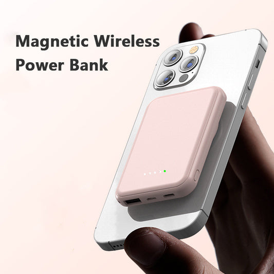 Mini banque d’alimentation magnétique sans fil à charge rapide 5000 MAh portable