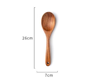 Ensemble de Spatules en Bois Massif Teck 7 pièces